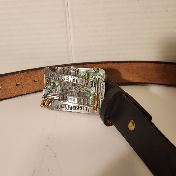 Harley Davidson (JB) Leather Belt & Buckle - Picture 11 of 13